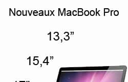 Nouveaux MacBook Pro Nouveaux MacBook Pro