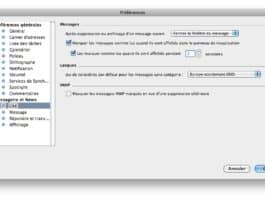 Astuce Mac : Instabilité de Microsoft Entourage en version 12.2.7 Préférences Entourage / Messagerie et News / Lire