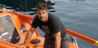 Des écrans pour suivre Christophe Papillon Papillon rame sur l'Atlantique