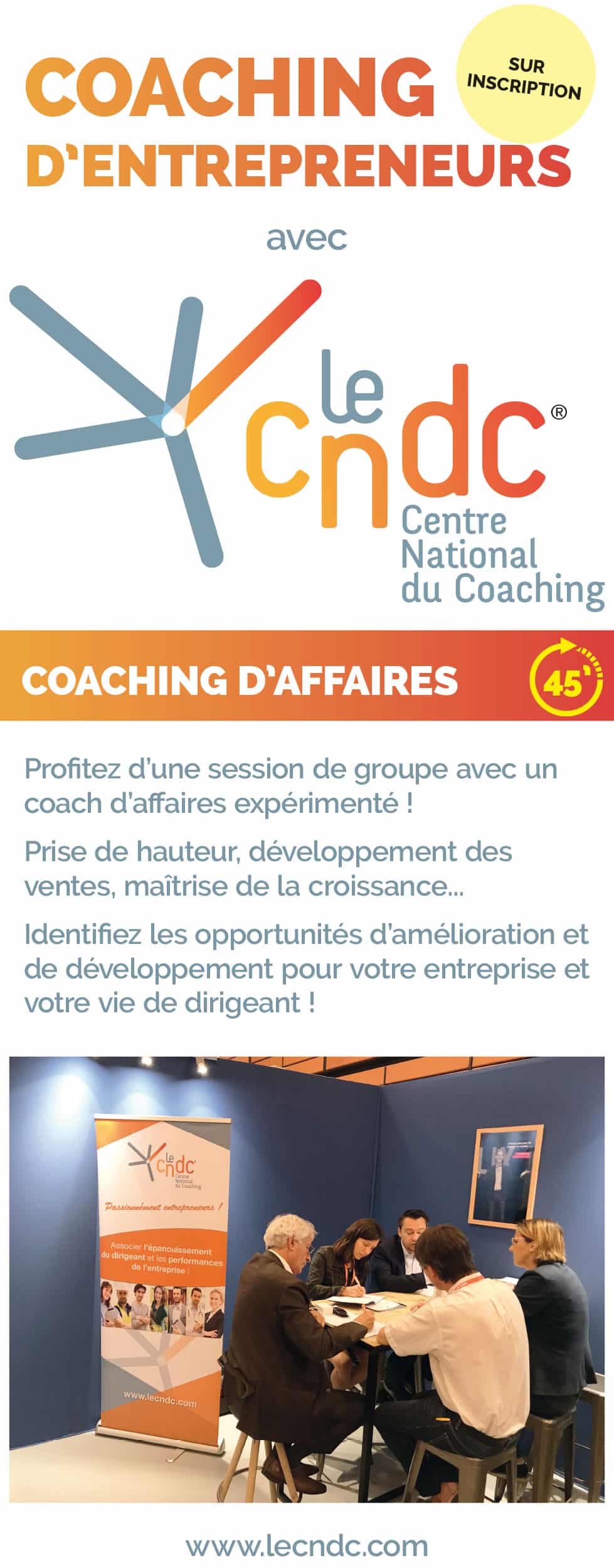 Kakémono Salon Le Centre Naitonal du Coaching