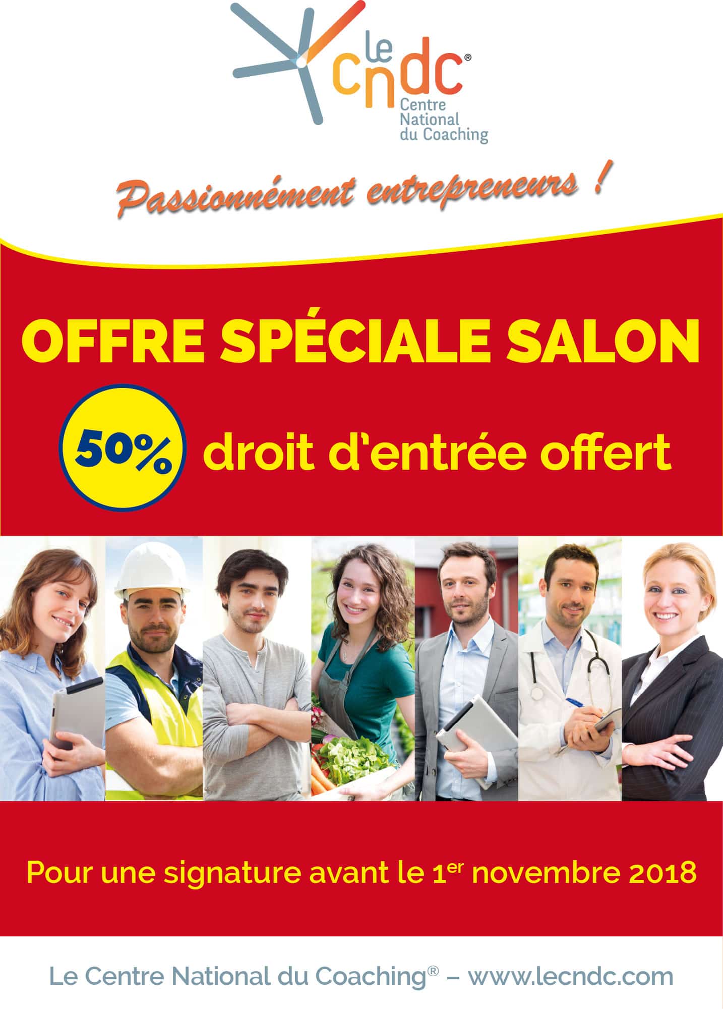 Poster Offre Salon Le Centre National du Coaching