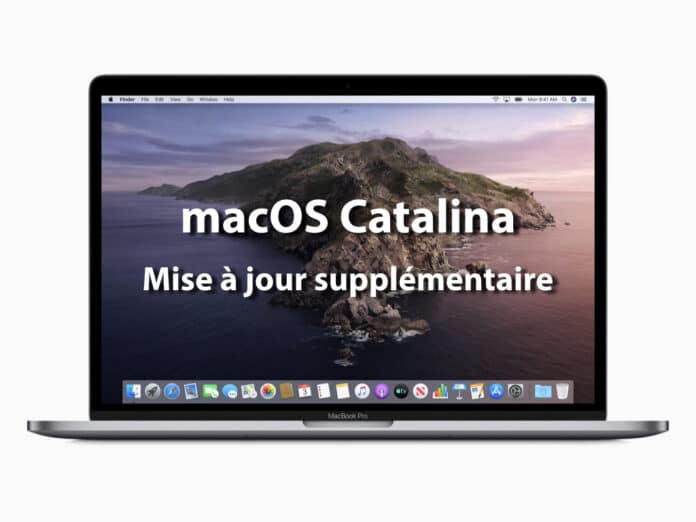 Catalina mise à jour supplémentaire