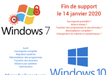 Fin de support de Windows 7 le 14 janvier 2020
