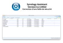 Mise à jour de sécurité importante pour Synology Assistant 6.2–24992 Synology Assistant 6.2-24922