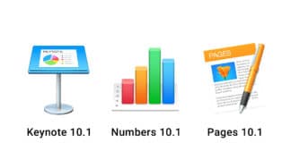 Keynote, Numbers et Pages passent en version 10.1 Keynote 10.1 Numbers 10.1 Pages 10.1