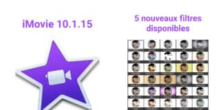Nouvelle mise à jour Apple iMovie 10.1.15 iMovie 10.1.15 nouveaux filtres