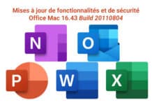 Mise à jour Office Mac 16.43 Build 20110804 Office Mac 16.43