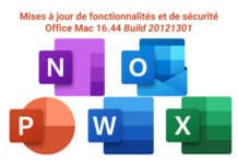 Mise à jour Office Mac 16.44 Build 20121301 Microsoft Office Mac 16.44