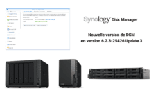 Mise à jour DSM en version 6.2.3–25426 Update 3 pour les NAS Synology