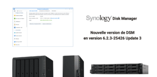 Mise à jour DSM en version 6.2.3–25426 Update 3 pour les NAS Synology