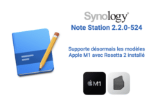 Synology NoteStation 2.2.0–524 s’adapte à la puce M1 Synology NoteStation 2.2.0-524