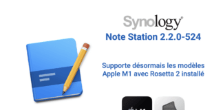 Synology NoteStation 2.2.0–524 s’adapte à la puce M1 Synology NoteStation 2.2.0-524