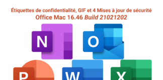 Mise à jour Office Mac 16.46 Build 21021202 Office Mac 16.46