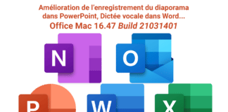 Mise à jour Office Mac 16.47 Build 21031401 Office Mac 16.47