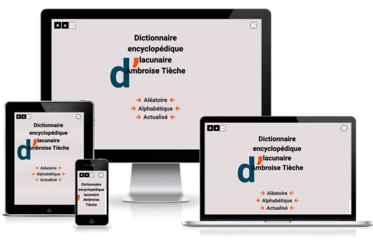 Le Dictionnaire encyclopédique lacunaire d’Ambroise Tièche Dictionnaire encyclopédique lacunaire d'Ambroise Tièche
