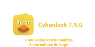Cyberduck 7.9.0 – 9 nouvelles fonctionnalités et 6 bugs corrigés Cyberduck 7.9.0