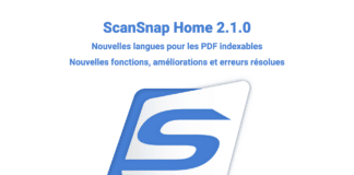 Mise à jour Fujitsu ScanSnap Home 2.1.0 pour Mac