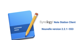 Synology NoteStation 2.2.1–553 est disponible en téléchargement Synology Note Station Client 2.2.1-553