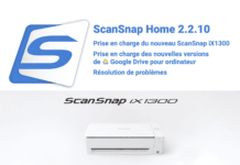Mise à jour Fujitsu ScanSnap Home 2.2.10 pour Mac ScanSnap Home 2.2.10 ix1300