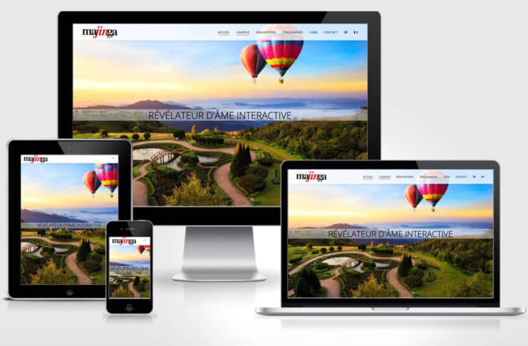 Nouvelle structure responsive de site internet pour notre partenaire vidéo Majinga Majinga partenaire vidéo