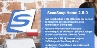 Mise à jour Fujitsu ScanSnap Home 2.5.0 pour Mac